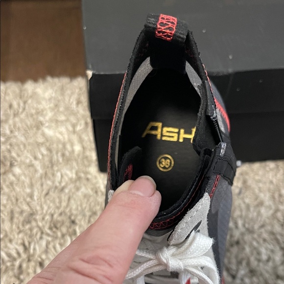 Ash Gasper High-Top Sneakers with mesh sides and Red and Black Accents - Picture 6 of 9